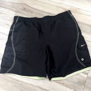 NIKE Men’s Black Athletic Shorts Swim Shorts Size L